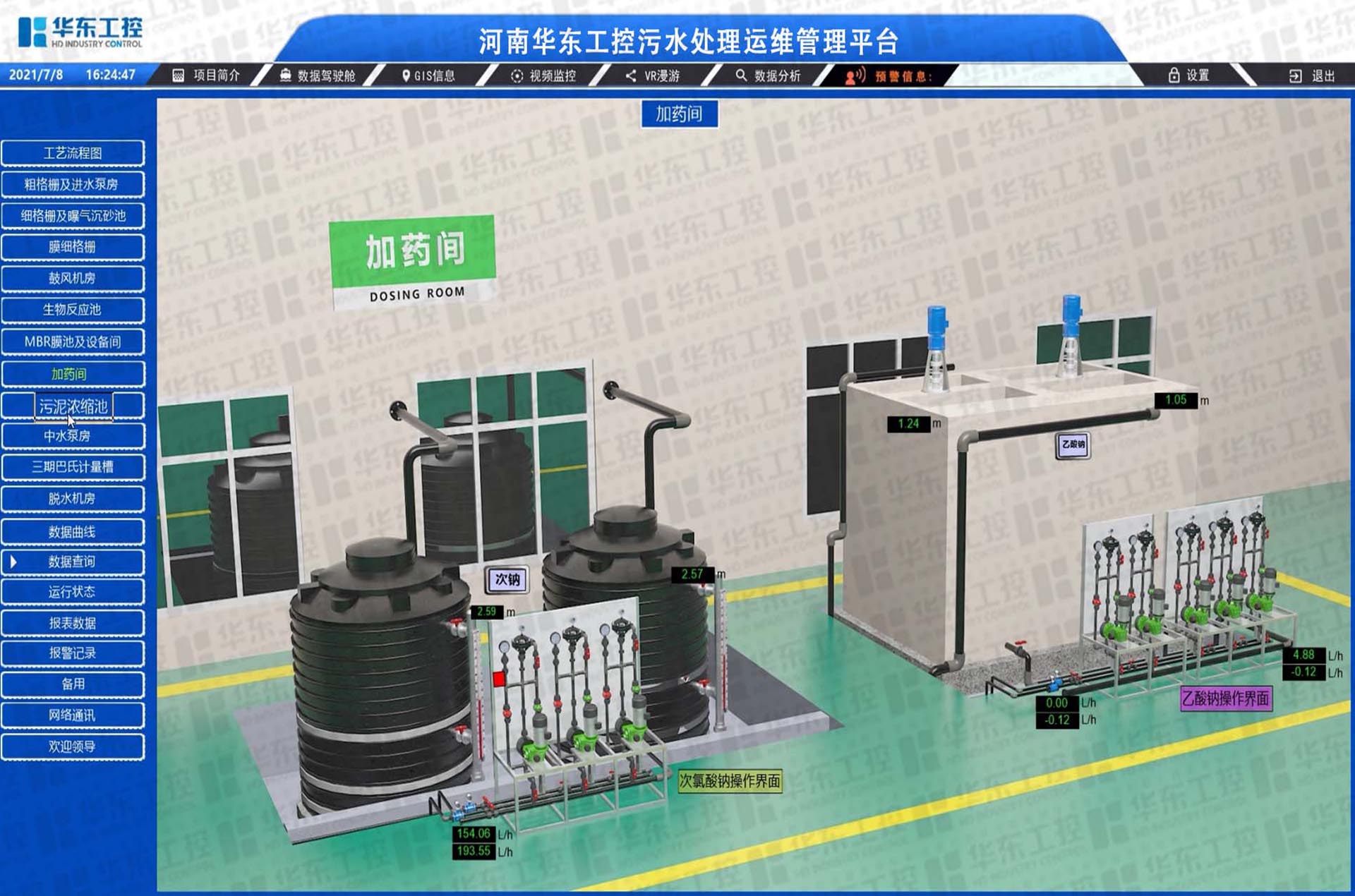 華東工控-污水處理廠集控平臺